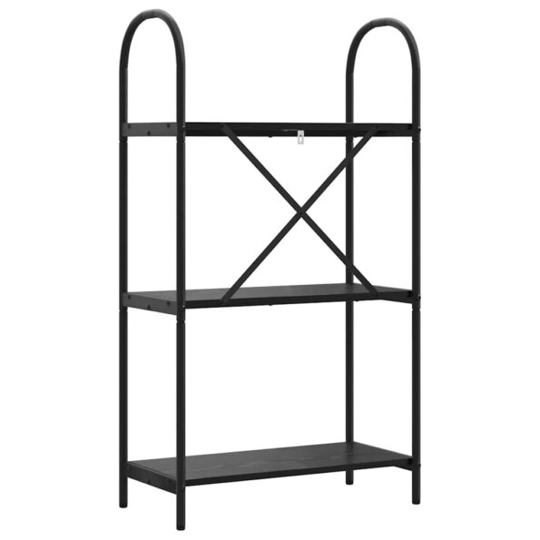 vidaXL Regál na knihy Čierny dub 60 x 30 x 109 cm Kompozitné drevo – Obrázok 7