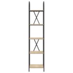 vidaXL Regál na knihy dub sonoma 40 x 30 x 183 cm Kompozitné drevo – Obrázok 5