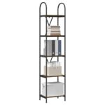 vidaXL Regál na knihy Tmavý dub 40 x 30 x 183 cm Kompozitné drevo – Obrázok 3