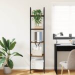 vidaXL Regál na knihy Tmavý dub 40 x 30 x 183 cm Kompozitné drevo – Obrázok 4