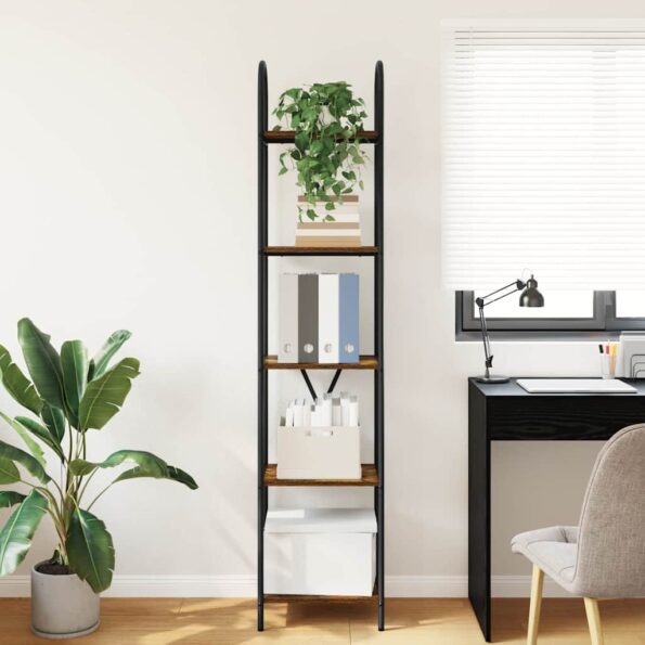 vidaXL Regál na knihy Tmavý dub 40 x 30 x 183 cm Kompozitné drevo – Obrázok 4