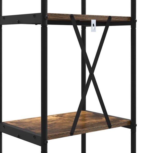 vidaXL Regál na knihy Tmavý dub 40 x 30 x 183 cm Kompozitné drevo – Obrázok 9