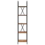 vidaXL Regál na knihy Staré drevo 40 x 30 x 183 cm Kompozitné drevo – Obrázok 5