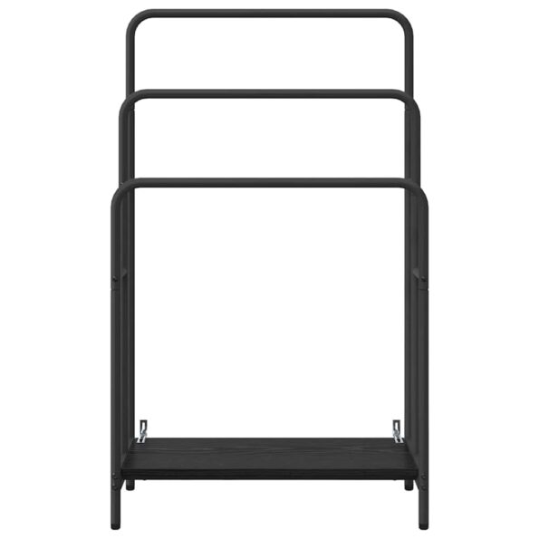 vidaXL Vešiak na oblečenie s poličkou Čierny dub 60 x 30 x 100.5 cm – Obrázok 5