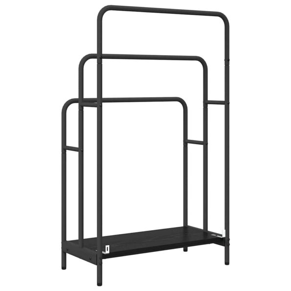 vidaXL Vešiak na oblečenie s poličkou Čierny dub 60 x 30 x 100.5 cm – Obrázok 7