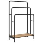 vidaXL Vešiak na oblečenie s poličkou dub artisan 60 x 30 x 100.5 cm – Obrázok 2