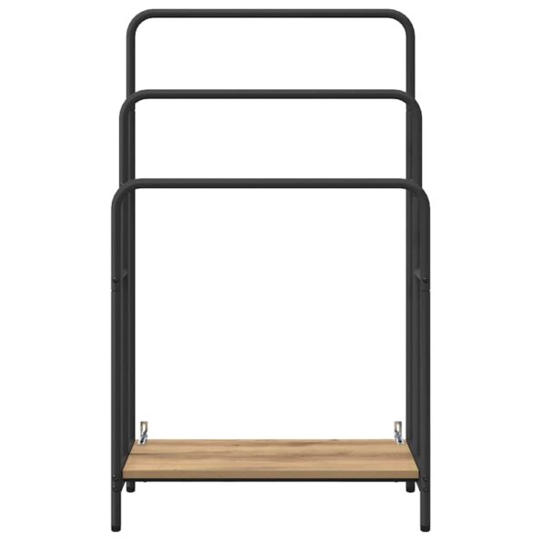 vidaXL Vešiak na oblečenie s poličkou dub artisan 60 x 30 x 100.5 cm – Obrázok 5