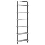 vidaXL Regál na knihy Sivý dub sonoma 60 x 24 x 203 cm – Obrázok 2