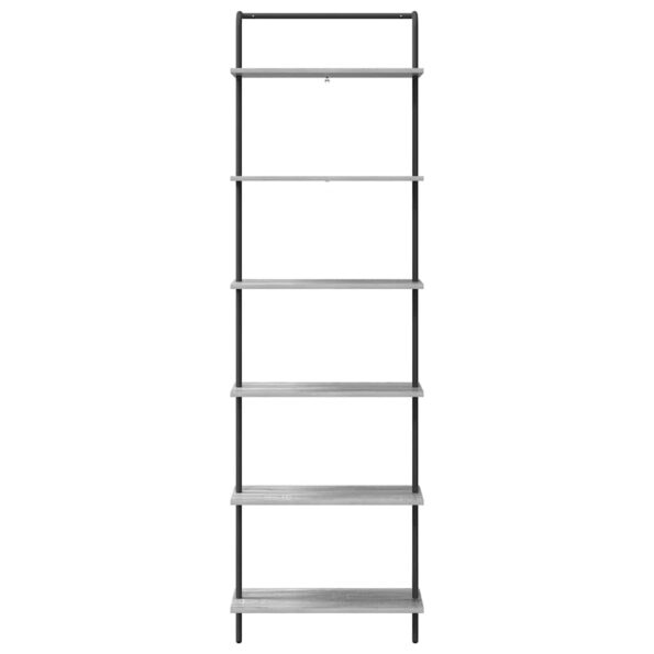 vidaXL Regál na knihy Sivý dub sonoma 60 x 24 x 203 cm – Obrázok 5