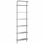 vidaXL Regál na knihy Sivý dub sonoma 60 x 24 x 203 cm – Obrázok 7