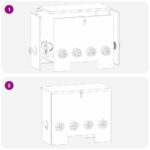 vidaXL Kŕmidlo pre kurčatá 2 pcs Strieborná 60.5 x 29 x 51 cm – Obrázok 11