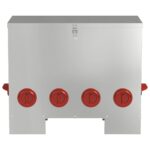 vidaXL Kŕmidlo pre kurčatá 2 pcs Strieborná 60.5 x 29 x 51 cm – Obrázok 5