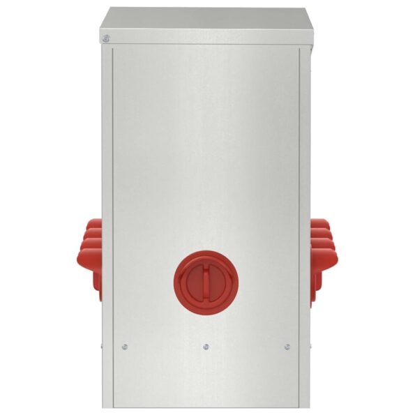 vidaXL Kŕmidlo pre kurčatá 2 pcs Strieborná 60.5 x 29 x 51 cm – Obrázok 6