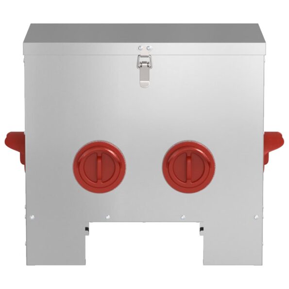 vidaXL Kŕmidlo pre kurčatá 2 pcs Strieborná 60.5 x 29 x 51 cm – Obrázok 5