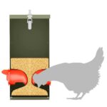 vidaXL Kŕmidlo pre kurčatá 2 pcs Olivová zelená 32,5 x 20,5 x 43 cm – Obrázok 12