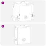 vidaXL Kŕmidlo pre kurčatá 2 pcs Olivová zelená 32,5 x 20,5 x 43 cm – Obrázok 13