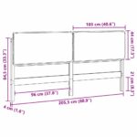 vidaXL Čalúnené čelo postele Prírodná a tmavošedá 200 cm – Obrázok 13
