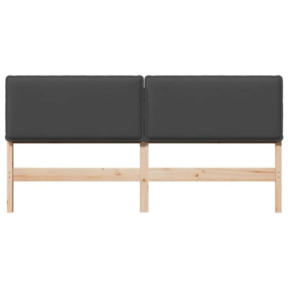 vidaXL Čalúnené čelo postele Prírodná a tmavošedá 200 cm – Obrázok 4