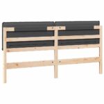 vidaXL Čalúnené čelo postele Prírodná a tmavošedá 200 cm – Obrázok 6