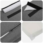 vidaXL Čalúnené čelo postele Biela a svetlo šedá 200 cm – Obrázok 7