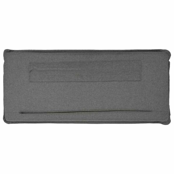 vidaXL Čalúnené čelo postele Biela a svetlo šedá 200 cm – Obrázok 8