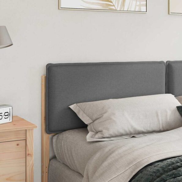vidaXL Čalúnené čelo postele Prírodná a svetlosivá 180 cm – Obrázok 3