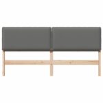 vidaXL Čalúnené čelo postele Prírodná a svetlosivá 180 cm – Obrázok 4