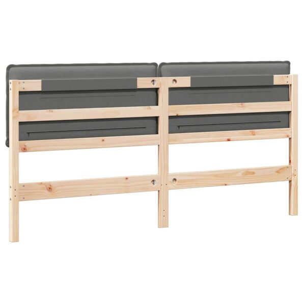 vidaXL Čalúnené čelo postele Prírodná a svetlosivá 180 cm – Obrázok 6