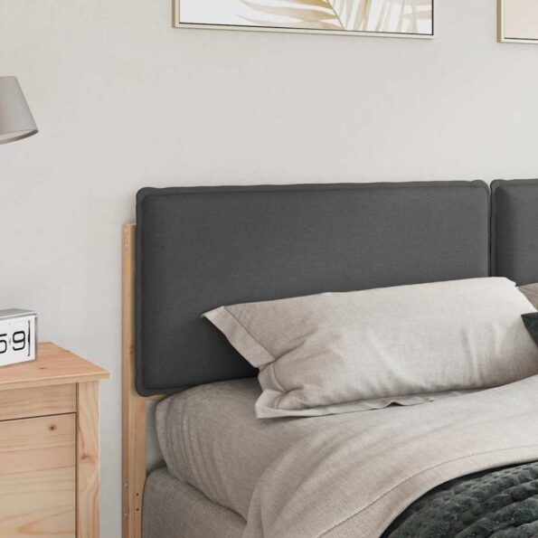 vidaXL Čalúnené čelo postele Prírodná a tmavošedá 180 cm – Obrázok 3