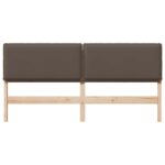 vidaXL Čalúnené čelo postele Prírodná a svetlosivá 180 cm – Obrázok 4