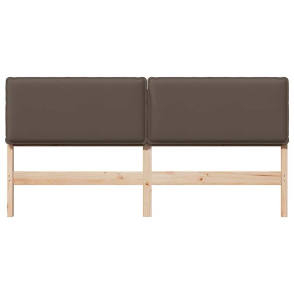 vidaXL Čalúnené čelo postele Prírodná a svetlosivá 180 cm – Obrázok 4