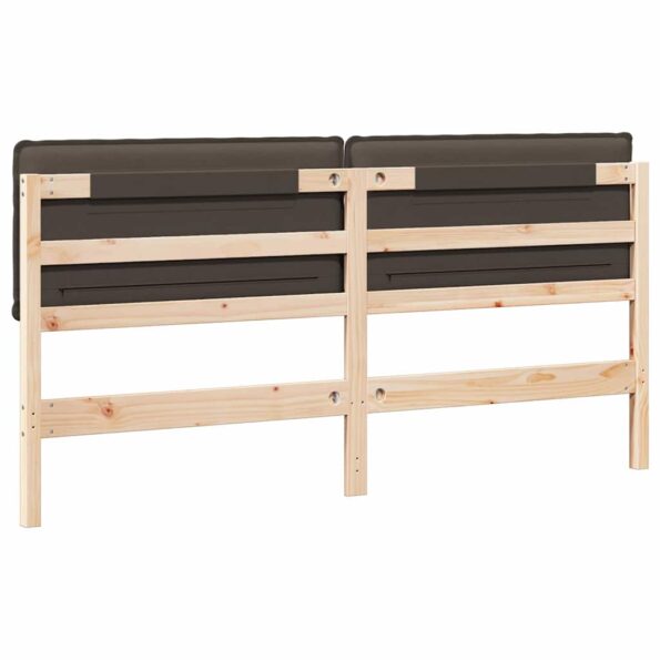 vidaXL Čalúnené čelo postele Prírodná a svetlosivá 180 cm – Obrázok 6