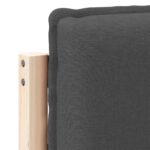 vidaXL Čalúnené čelo postele Prírodná a tmavošedá 160 cm – Obrázok 9