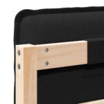 vidaXL Čalúnené čelo postele s čelnou doskou Prírodná a čierna 140 cm – Obrázok 10