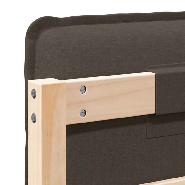 vidaXL Čalúnené čelo postele Prírodná a svetlosivá 135 cm – Obrázok 10