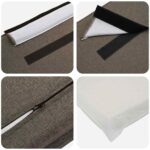 vidaXL Čalúnené čelo postele Prírodná a svetlosivá 135 cm – Obrázok 7