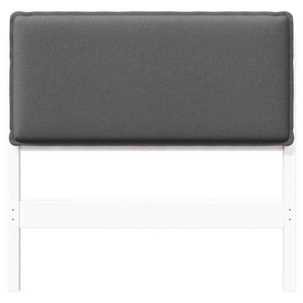 vidaXL Čalúnené čelo postele Biela a svetlo šedá 100 cm – Obrázok 4