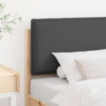 vidaXL Čalúnené čelo postele Prírodná a tmavošedá 90 cm – Obrázok 3