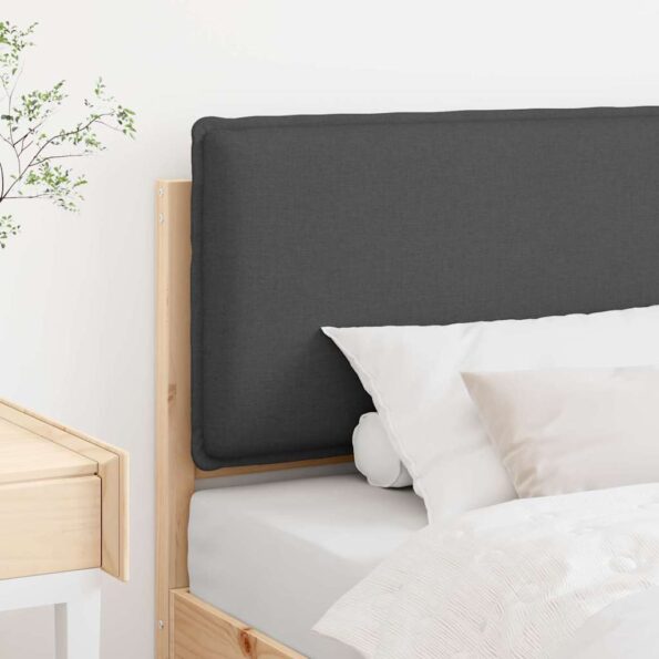 vidaXL Čalúnené čelo postele Prírodná a tmavošedá 90 cm – Obrázok 3