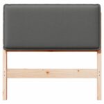 vidaXL Čalúnené čelo postele Prírodná a svetlosivá 80 cm – Obrázok 4