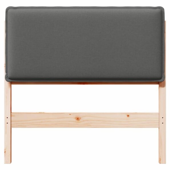 vidaXL Čalúnené čelo postele Prírodná a svetlosivá 80 cm – Obrázok 4