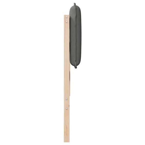 vidaXL Čalúnené čelo postele Prírodná a svetlosivá – Obrázok 5