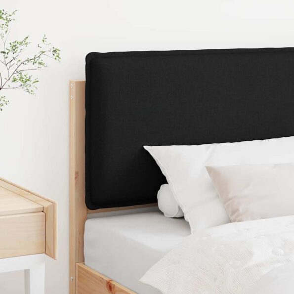 vidaXL Čalúnené čelo postele s čelnou doskou Prírodná a čierna 75 cm – Obrázok 3