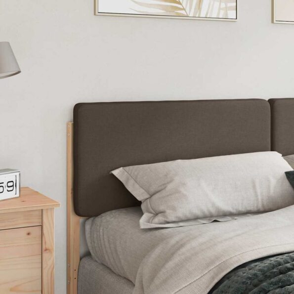 vidaXL Čalúnené čelo postele s čelnou doskou Hnedá a taupe 180 cm – Obrázok 3