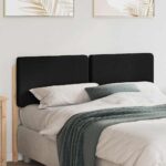 vidaXL Čalúnené čelo postele s čelnou doskou Hnedá a čierna 160 cm