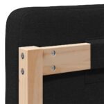 vidaXL Čalúnené čelo postele s čelnou doskou Hnedá a čierna 160 cm – Obrázok 10