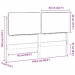 vidaXL Čalúnené čelo postele s čelnou doskou Hnedá a čierna 160 cm – Obrázok 13