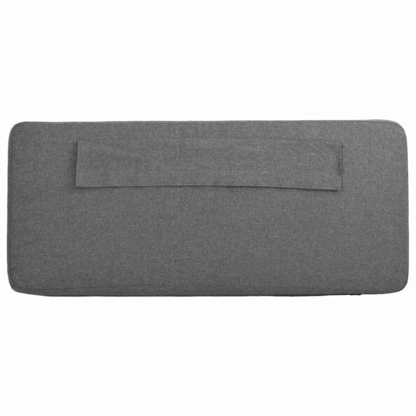 vidaXL Čalúnené čelo postele Biela a svetlo šedá 160 cm – Obrázok 8