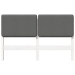 vidaXL Čalúnené čelo postele Biela a svetlo šedá 120 cm – Obrázok 4