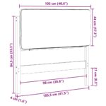 vidaXL Čalúnené čelo postele s čelnou doskou Hnedá a čierna 100 cm – Obrázok 13